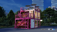 Villas préfabriquées à 2 étages en bois et acier, directement de l'usine chinoise, avec salle de bain, pour location vacances ou usage familial