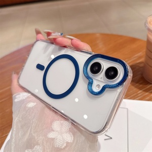 เคสโทรศัพท์กันกระแทกแบบแม่เหล็กใสสีสันสดใส ป้องกันกล้อง สำหรับ iPhone 16 16E 15 14 Plus 13 12 11 Pro Max - Product Image 4