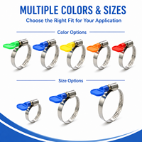 Colliers de serrage pour tuyaux en acier inoxydable de haute qualité, colliers de serrage à poignée papillon et colliers de serrage rotatifs pour tuyaux