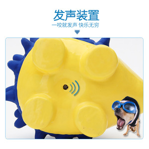 Juguetes de Látex con Sonido para Mascotas Yite, Serie de Animales (Erizo, Cerdo, Búho), Juguete Interactivo para Perros con Función de Sonido - Product Image 3