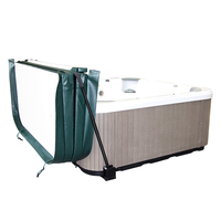 Pengangkat Penutup Spa Aluminium Modern Tugas Berat yang Dapat Disesuaikan, Tanpa Perlu Bor, Braket Anti Karat, Cocok untuk Kebanyakan Bak Mandi Air Panas