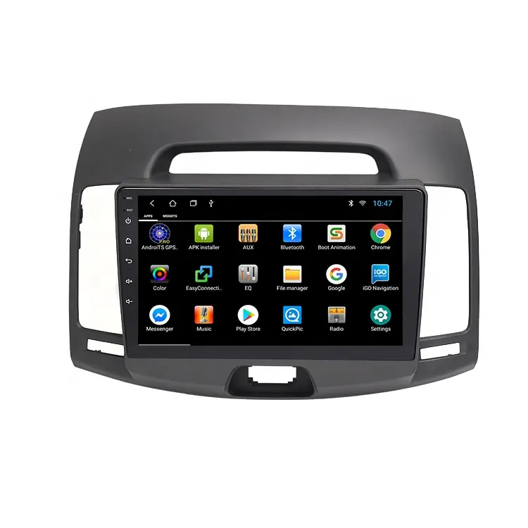 Preço de fábrica carro dvd player rádio android navegação e gps para hyundai elantra 9 polegadas 2007