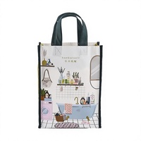 Sac fourre-tout promotionnel personnalisé en polypropylène laminé non tissé, réutilisable et écologique, avec fermeture à bandoulière