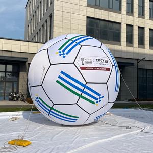 Ballons gonflables géants en PVC étanches de 2,5 m avec logo personnalisé, modèles de football gonflables à l'hélium, ballon de basket/volley-ball pour la <span class=keywords><strong>Coupe</strong></span> <span class=keywords><strong>du</strong></span> <span class=keywords><strong>monde</strong></span> - Product Image 2