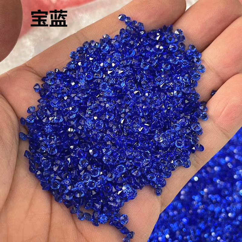 Diamante azul real de 3 mm.