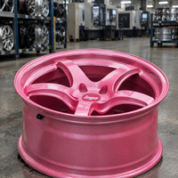 Jantes forgées RAYS 57CR Sakura Pink en alliage, 15-22 pouces, 5x100 5x114.3 pour Honda Civic, Toyota GT86, Subaru BRZ, Nissan Silvia