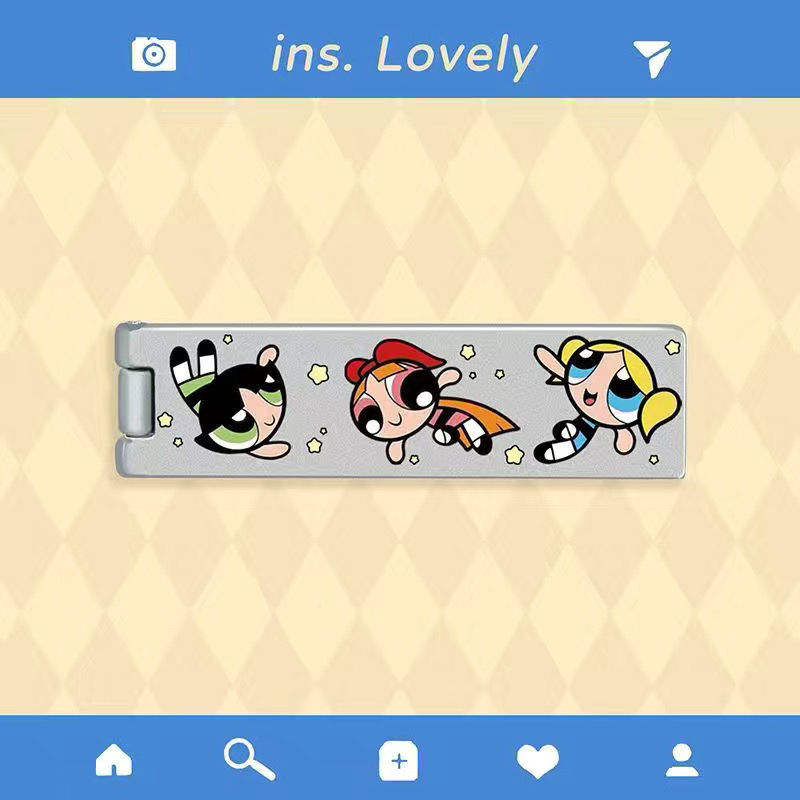 Stand-k126 métal trois powerpuff girls-support pliant métallique