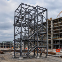 Bâtiment industriel préfabriqué en acier, structure métallique, usine préfabriquée, entrepôt préfabriqué