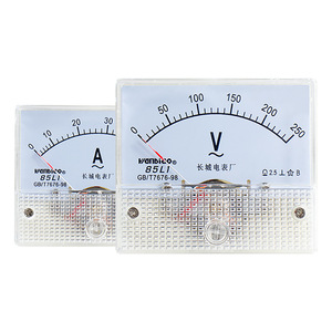 Voltmètre de type pointeur 85L1-A, tension alternative monophasée 1000V, classe d'isolation 1.5, précision, matériau ABS - Product Image 3