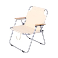 Chaise de camping pliante légère en acier avec dossier en tissu Oxford, siège portable pour l'extérieur, plage, pique-nique, parc, loisirs