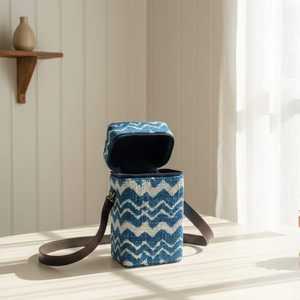 Hand Block Printed Cotton <b>Rug</b> Fabric Phone Case Cover <b>Boho</b> Handmade Textile Accessory - Product Image 4