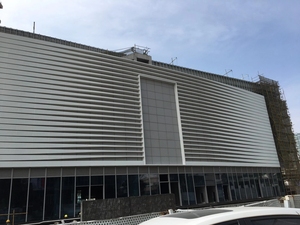 Modern Aluminum <b>Curtain</b> Wall <b>Panels</b> With Powder Coating For Building Exterior Anti Corrosion Design - Product Image 2