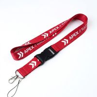Lanière personnalisée en polyester avec logo, lanières de cou en polyester avec logo personnalisé pour la promotion