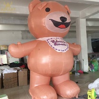 Décoration sur le thème des dessins animés, ours gonflables. Ours en peluche gonflable personnalisé pour une fête sur le thème des anniversaires
