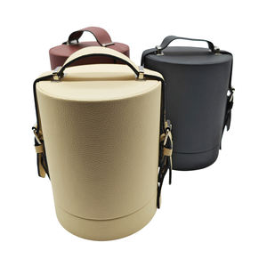 Коробка подарочная картонная цилиндрическая большая класса люкс с ручкой, на заказ, любого цвета и размера, от фабрики Linshi, Гуанчжоу - Product Image 1