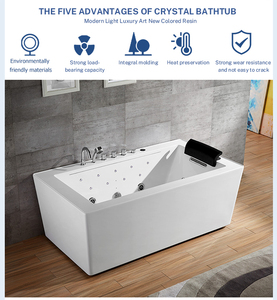 Phật sơn hiện đại Acrylic độc lập hộ gia đình bồn tắm căn hộ nhỏ nhiệt độ không đổi massage Bán hàng nóng freestanding - Product Image 4