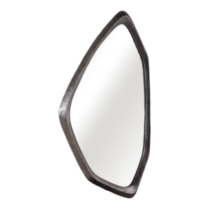 Specchio da parete moderno asimmetrico, scultura decorativa per camera da letto, corridoio, ingresso, soggiorno. - Product Image 2