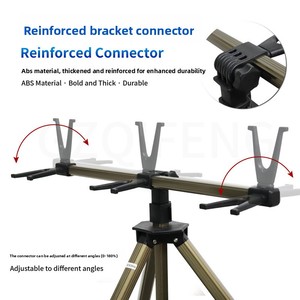 Support de canne à pêche réglable pour la pêche à la carpe, équipement de surfcasting, trépied – Fabrication chinoise - Product Image 3