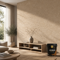 Peinture Murale Décorative Acrylique à Base d'Eau, Texture Pierre Calcaire Naturelle, Finition Mate, Revêtement Liquide VALIDEA