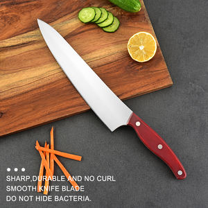 Xyj couteau de Chef professionnel, miroir en acier inoxydable de 10 "avec manche en bois blanc brillant - Product Image 5