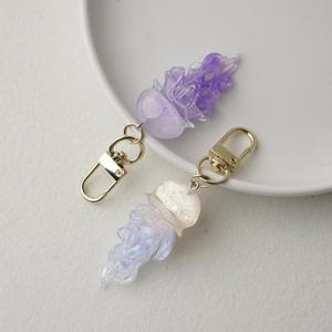 Gradient Jellyfish Keychain Aurora Shimmer Resin Pendant Bag <b>Accessory</b> Decoration Holiday Gift - Product Image 5