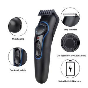 Electric Beard <b>Trimmer</b> for Men Professional Stainless Steel Adjustable Length Hair Clippers USB-C Charge <b>Mustache</b> Body - Product Image 2