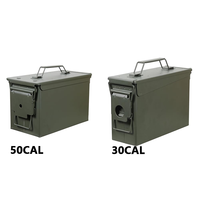 Boîte de munitions M2A1 50 cal personnalisée pour biscuits comprimés tactiques, boîte de munitions en métal