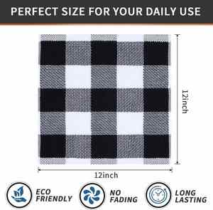 Factory 100% Cotton Waffle Cleaning Cloth Soft Absorbent Dish Cloths for Home Reusable <b>Kitchen</b> Plaid <b>Towel</b> - Product Image 3