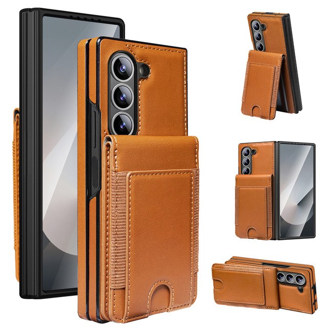 Shockproof Folding Phone Protective Case Cover for Samsung Galaxy Z Fold 7 6 5 4 3 With Screen Protector Wallet Function