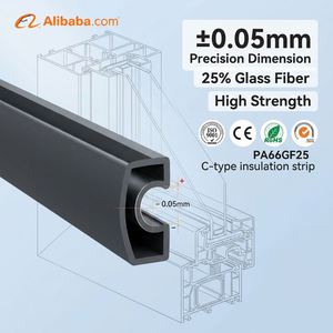 Flame Retardant PA66GF25 C-Shape Thermal Break Strip Polyamide Insulating <b>Profile</b> for Fire Rated Aluminum Window Door FXstems - Product Image 1