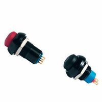Interrupteur à bouton-poussoir IPR3SAD1104, momentané, montage sur panneau, découpe de 13,6 mm, SPST, 28 V CC, IP67