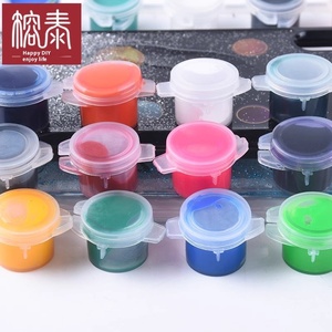 กาวเรซิ่นอีพ็อกซี่ AB สีเข้มข้นสูง กาวอะคริลิค สีครีม ของเล่นสร้างสรรค์ กาวผลไม้ DIY กาวซิลิโคนบีบได้ สีสันสดใส - Product Image 4