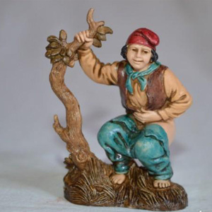 Tượng Nhỏ Truyền Thống Bằng Nhựa Resin Làm Thủ Công Tùy Chỉnh OEM Đồ Trang Trí Tượng Giáng Sinh Cảnh Caganer - Product Image 4