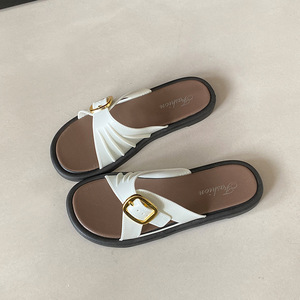 Fashionable Versatile Soft Soled Beach Shoes For Outerwear Paired With Casual Flat <b>Slippers</b> For <b>Women</b> - Product Image 3