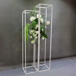 Bruiloft Ijzeren Geometrische Weg Loodballon Boog Frame Gouden Vierkante Decoratie Rekwisieten Bruiloft Centerpieces Achtergrond Bloemenstandaard