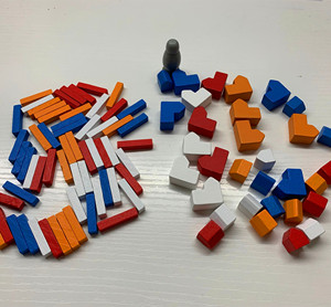 Piezas <span class=keywords><strong>de</strong></span> Madera Personalizadas para Juegos <span class=keywords><strong>de</strong></span> Mesa, Fichas <span class=keywords><strong>de</strong></span> Iglesia, Carretera, Colores Variados - CCPS460 - Product Image 1