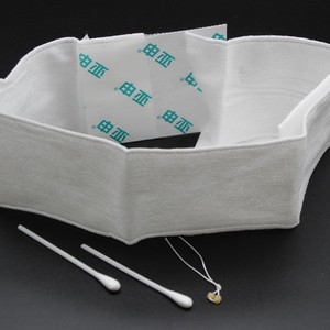 Pack de protection du cordon ombilical pour bébé, stérile, respirant, 0-6 mois, pack de soins du nombril jetable, 10 packs par boîte - Product Image 1