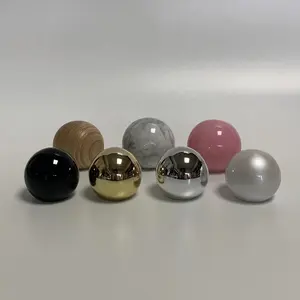 Custom Pink Plastic Ball Shape Crimp Cap Lid Pearl Perfume Cap Perfume Bottle Cap For Perfume Bottle