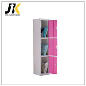 <span class=keywords><strong>Armadietto</strong></span> in Acciaio a 3 Ante Singole, Durevole ed Economico, Piccolo <span class=keywords><strong>Armadietto</strong></span> per Spogliatoio, Armadio Metallico Verticale per Palestra - Product Image 4