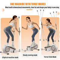 El más vendido al por mayor: Mini stepper elíptico plegable silencioso para el hogar, para fitness y entrenamiento de escalada.