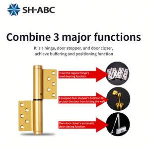 SH-ABC 도어 및 창문 힌지 6인치 아연 합금 유압 힌지 도어 하드웨어 액세서리 - Product Image 5