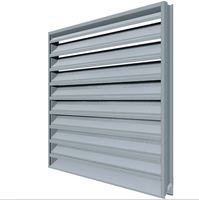 Persienne fixe en aluminium pour l'extérieur Volet métallique en aluminium Fenêtre à persienne aveugle