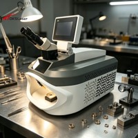 Machine de soudage laser pour bijoux, soudeuse laser de bureau avec caméra CCD pour la réparation de montures de lunettes, or et argent