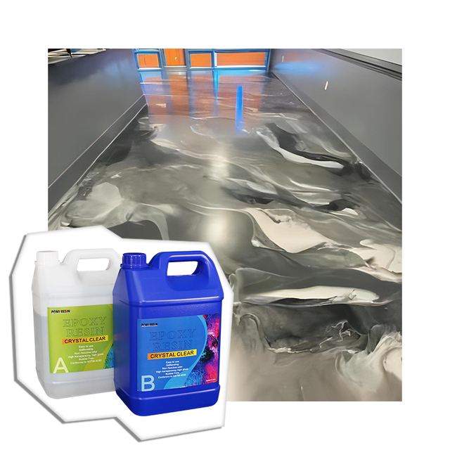 Abrasion Resistant Clear Epoxy Floor Coating Resin | Anti-Skid Self-Leveling Epoxy Paint for Industrial Warehouse Floors