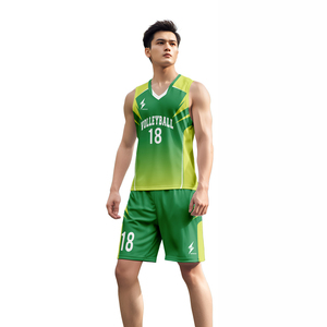 Camiseta de <span class=keywords><strong>Voleibol</strong></span> con Diseño Personalizado, Conjunto de <span class=keywords><strong>Voleibol</strong></span> Verde Personalizado <span class=keywords><strong>para</strong></span> Hombres, Mujeres, Unisex, Club, Equipo, Adultos - Product Image 6