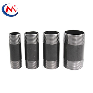 Tiêu chuẩn Mỹ tự nhiên ống thép đen núm vú <span class=keywords><strong>NPT</strong></span> BSP chủ đề ống núm vú - Product Image 5