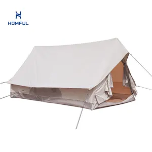 HOMFUL2022アップグレードキャンバステント屋外防水キャンプテントキャビンテント