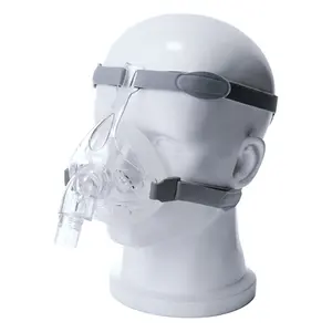 Máscara facial completa cpap 4 pontos, máscara de terapia de cuidados com o sono, bipap cpap, ventilação de oxigênio, cpap, máscara nasal para terapia respiratória