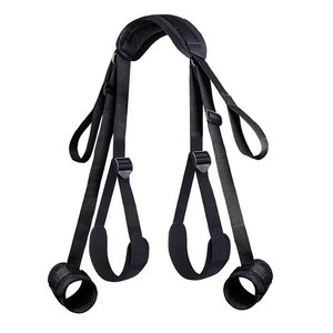 성인 섹스 속박 BDSM 키트 침대 구속 SM 커플을위한 수갑 목 ~ 허벅지 발목 조절 가능한 다리 스트랩 수갑 세트 - Product Image 1