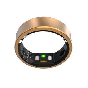 Steel Smart Ring <b>Heart</b> Rate SpO2 Sleep Monitor Alarm <b>Clock</b> Slim Edge Charging Case Page Turning Remote Photo - Product Image 1